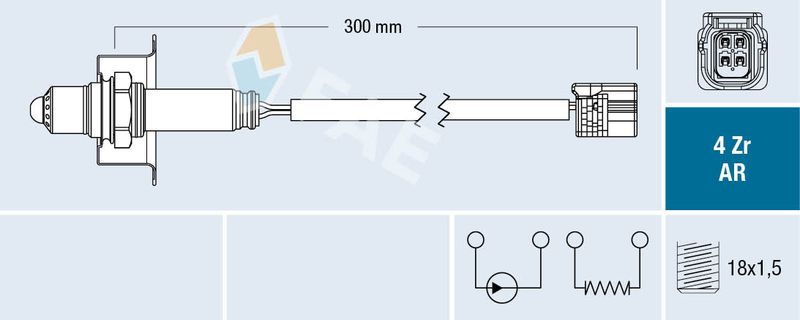 Lambda Sensor FAE 75622