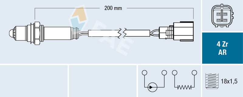 Lambda Sensor FAE 75649