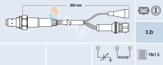 Lambda Sensor FAE 77105