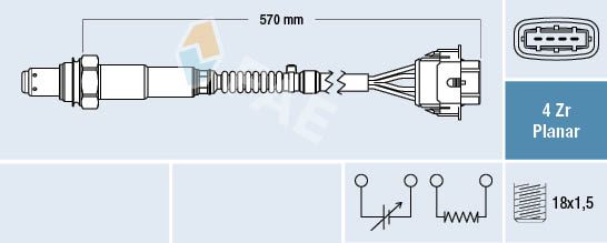 Lambda jutiklis FAE 77154