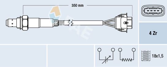 Кисневий датчик FAE 77155