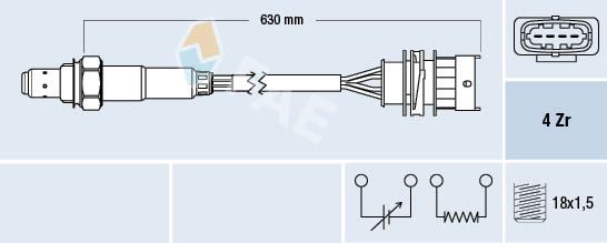 Кисневий датчик FAE 77156