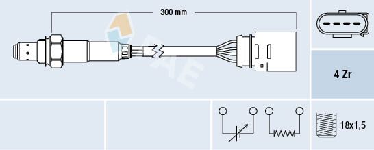 Lambda Sensor FAE 77197