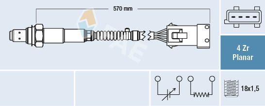 Lambda Sensor FAE 77240