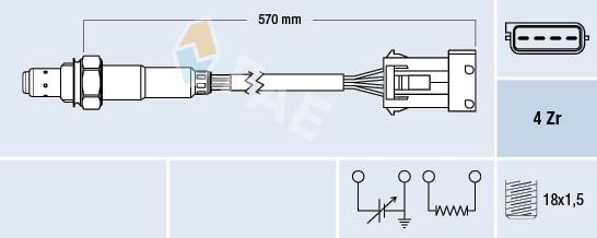 Lambda jutiklis FAE 77340