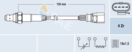 Lambda Sensor FAE 77399