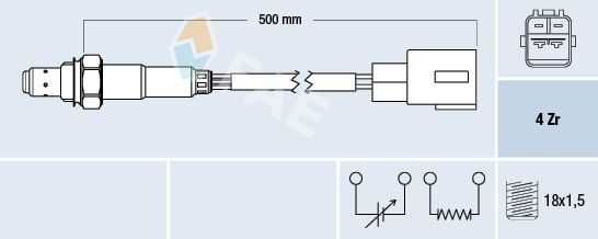 Lambda Sensor FAE 77767