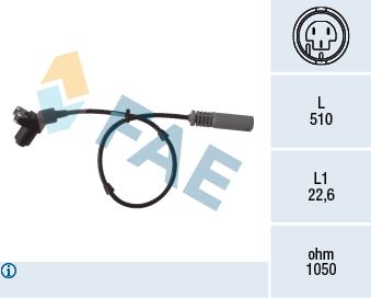 Sensor, wheel speed FAE 78005