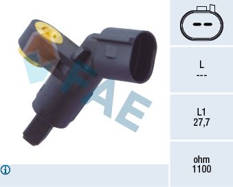 Sensor, wheel speed FAE 78020