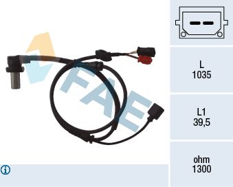 Sensor, wheel speed FAE 78059