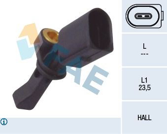 Sensor, wheel speed FAE 78066