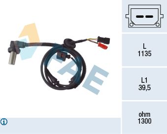 Sensor, wheel speed FAE 78085