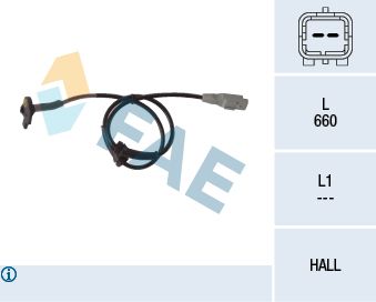 Sensor, wheel speed FAE 78117