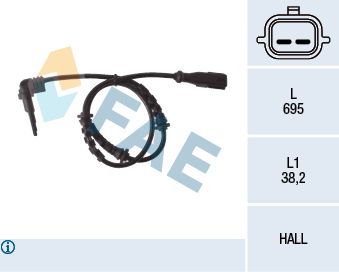 Sensor, wheel speed FAE 78119