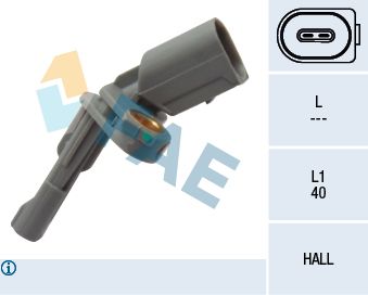 Sensor, wheel speed FAE 78126