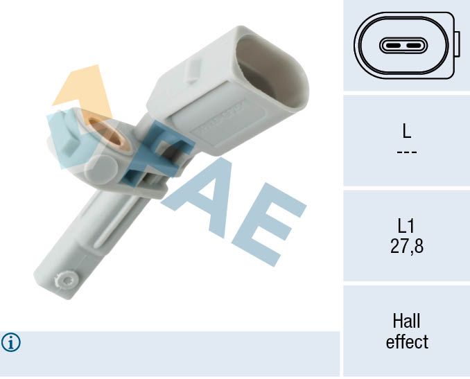 Sensor, wheel speed FAE 78141