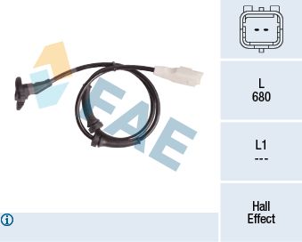 Sensor, wheel speed FAE 78181