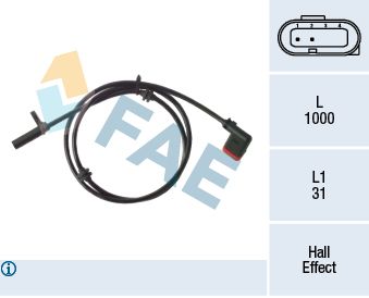 Sensor, wheel speed FAE 78289