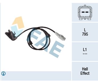 Sensor, wheel speed FAE 78405