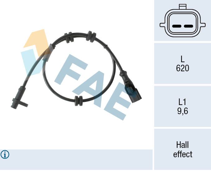 Sensor, wheel speed FAE 78553