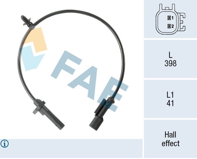 Jutiklis, rato greitis FAE 78570