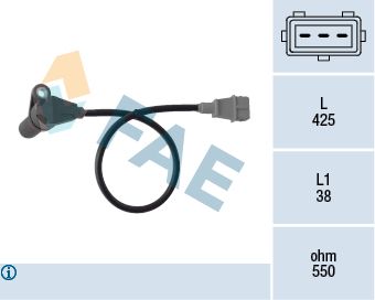 Sensor, crankshaft pulse FAE 79364