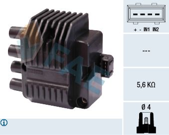 Котушка запалювання FAE 80210