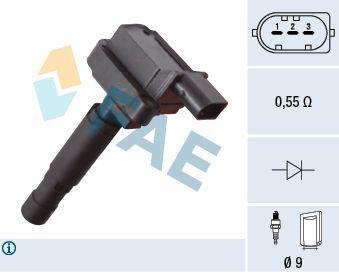 Котушка запалювання FAE 80455