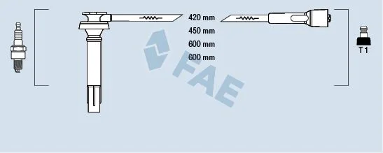 Uždegimo laido komplektas FAE 83238