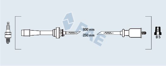 Комплект проводів високої напруги FAE 83265