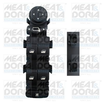 Switch, window regulator MEAT & DORIA 26021