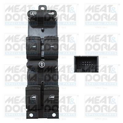 Switch, window regulator MEAT & DORIA 26140