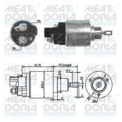 Solenoid Switch, starter MEAT & DORIA 46070