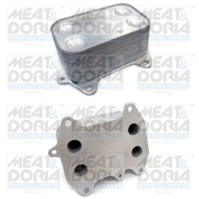 Oil Cooler, engine oil MEAT & DORIA 95017