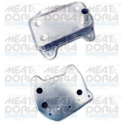 Oil Cooler, engine oil MEAT & DORIA 95019