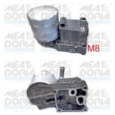 Oil Cooler, engine oil MEAT & DORIA 95042