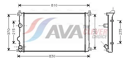 Radiatorius, variklio aušinimas ava clever choice RTA2322