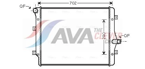 Radiatorius, variklio aušinimas ava clever choice VN2208