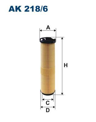 Повітряний фільтр FILTRON AK 218/6