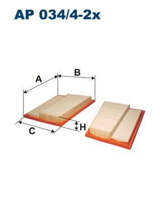 Air Filter FILTRON AP 034/4-2X