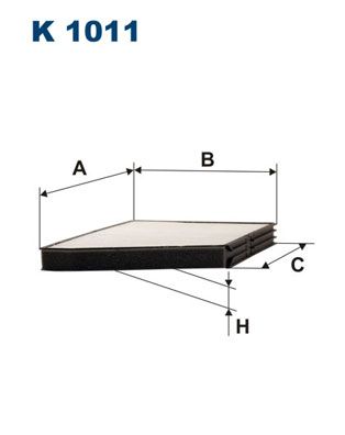 Filtras, salono oras FILTRON K 1011