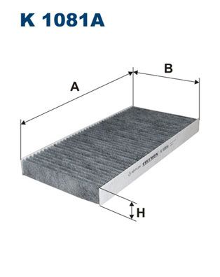 Filter, cabin air FILTRON K 1081A