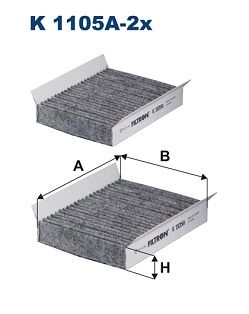 Filtras, salono oras FILTRON K 1105A-2X