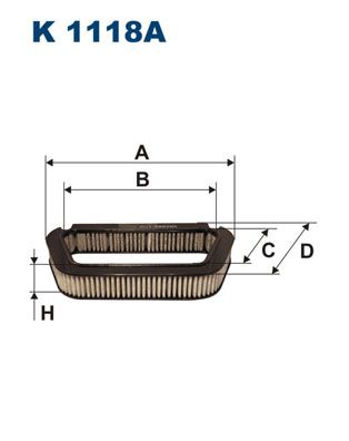 Filtras, salono oras FILTRON K 1118A