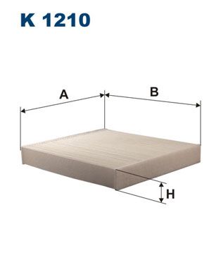 Filter, cabin air FILTRON K1210
