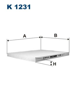 Filter, cabin air FILTRON K 1231