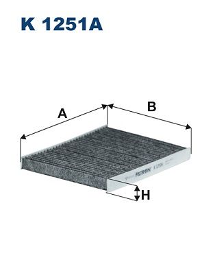 Filter, cabin air FILTRON K 1251A