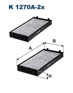 Filtras, salono oras FILTRON K1270A-2X