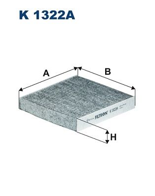 Фільтр, повітря у салоні FILTRON K 1322A