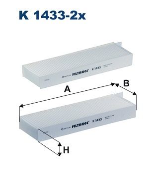 Filtras, salono oras FILTRON K 1433-2x